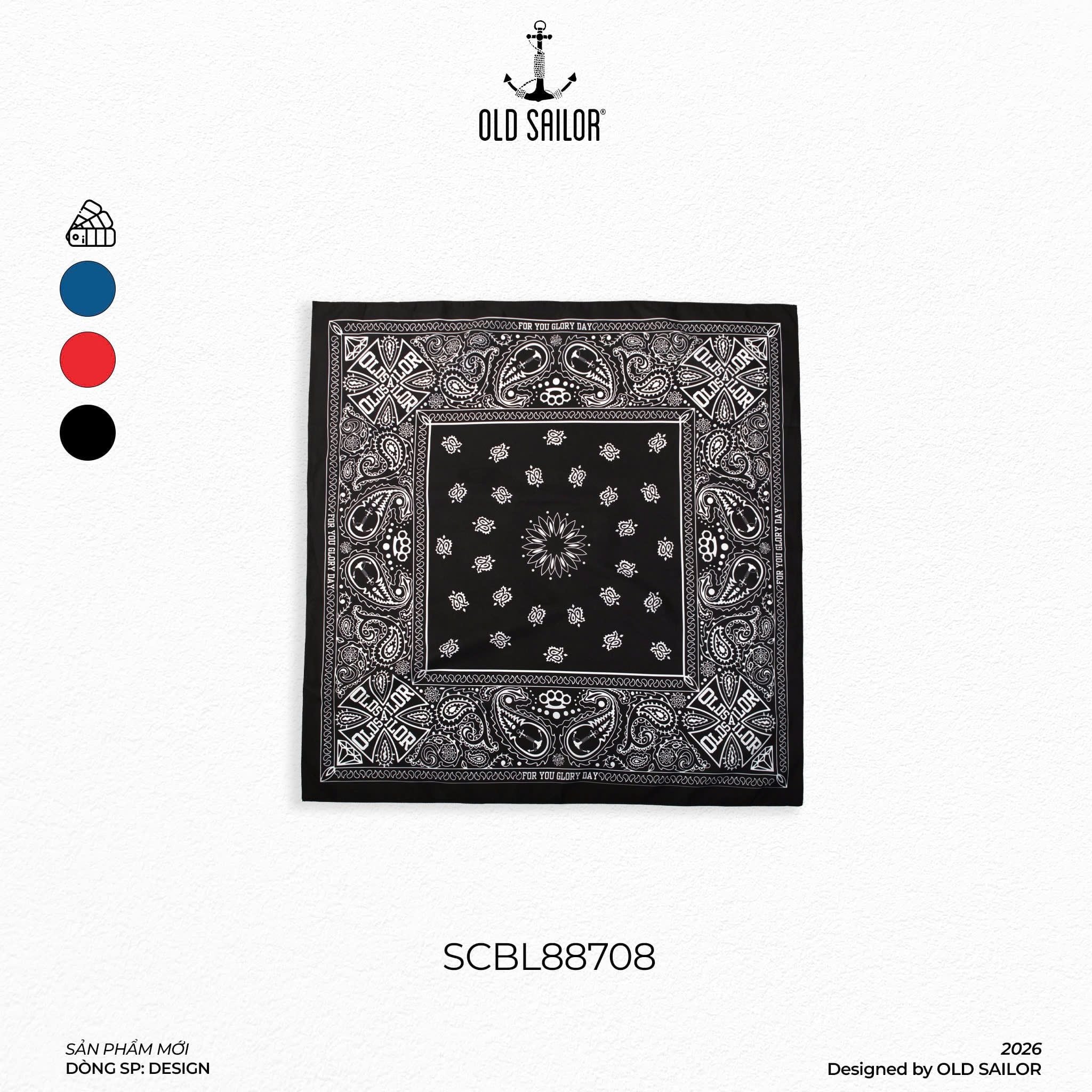  Khăn Bandana Old Sailor 88708 – Phụ Kiện Thời Trang Cá Tính, Đa Năng 