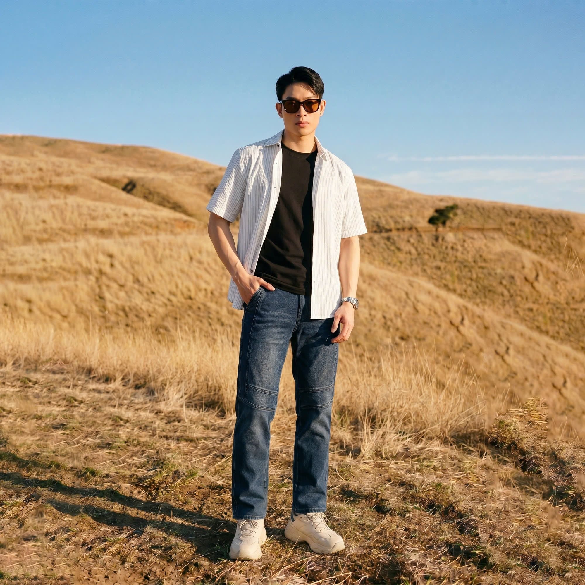  Quần Jeans Biker 7447 – Straight, Cao Cấp, Trẻ Trung 