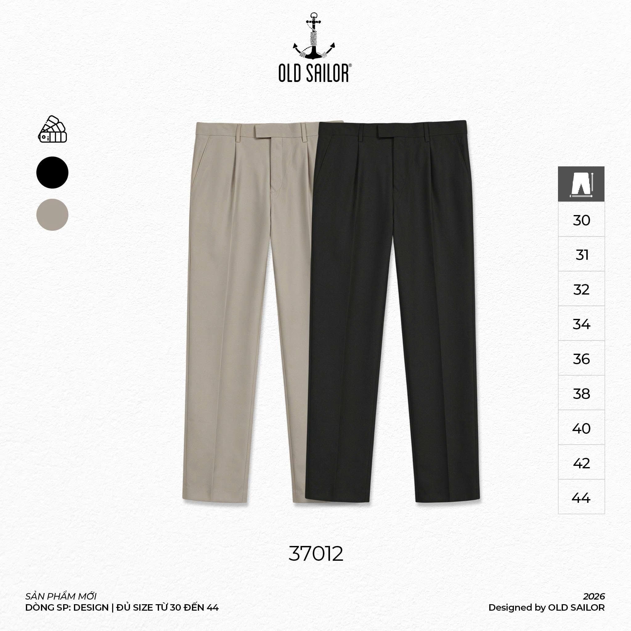  Quần Tây Osl Ellis Straight Trouser - 37012 - Big Size Upto 140KG 