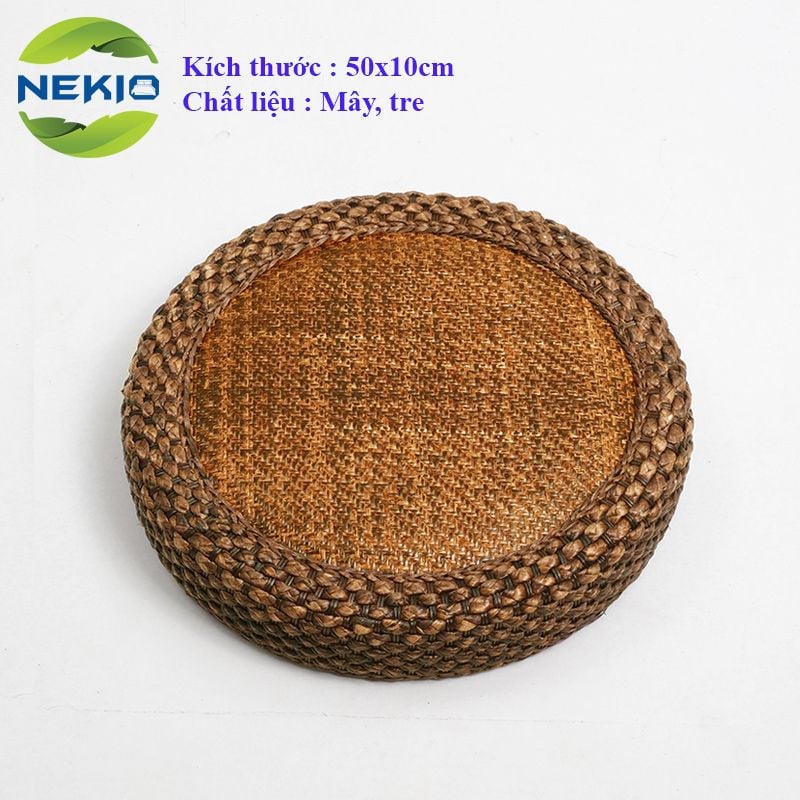  Đôn bệt tròn Nekio phong cách Tatami Nhật Bản 50x10cm 