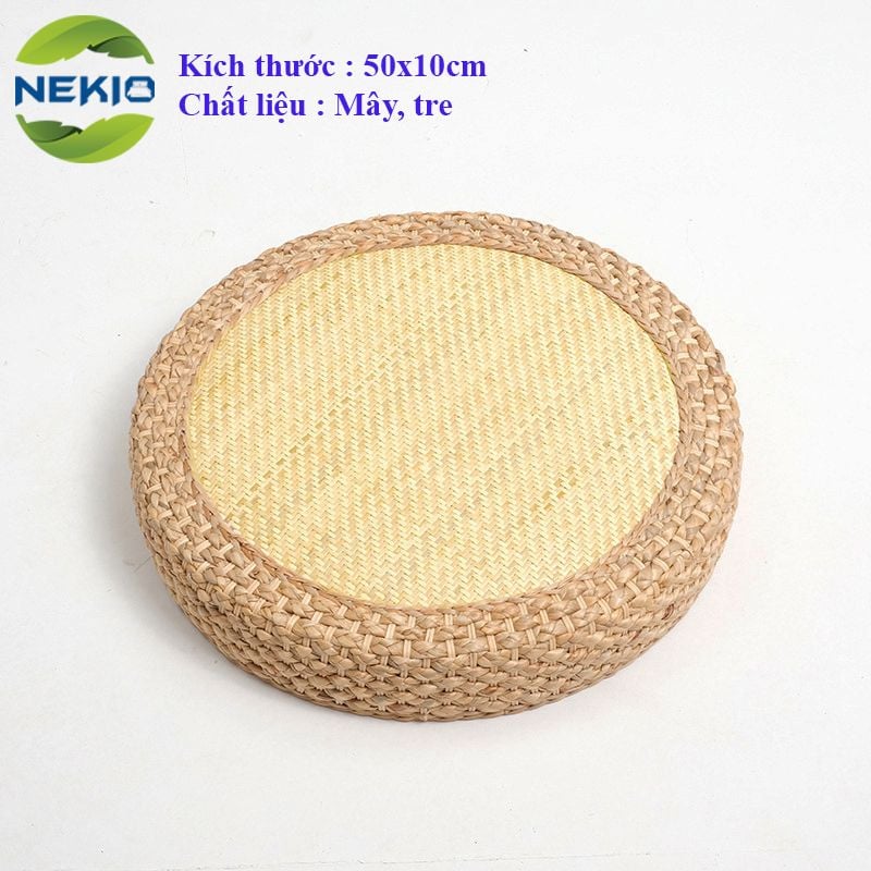  Đôn bệt tròn Nekio phong cách Tatami Nhật Bản 50x10cm 