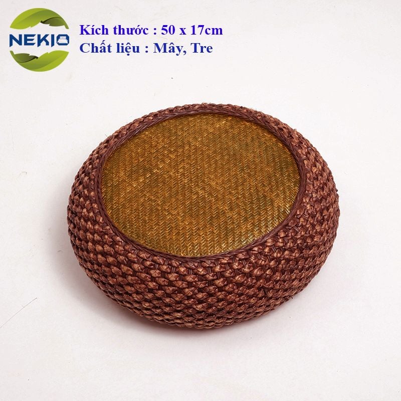  Đôn bệt tròn Nekio phong cách Tatami Nhật Bản 50x17cm 