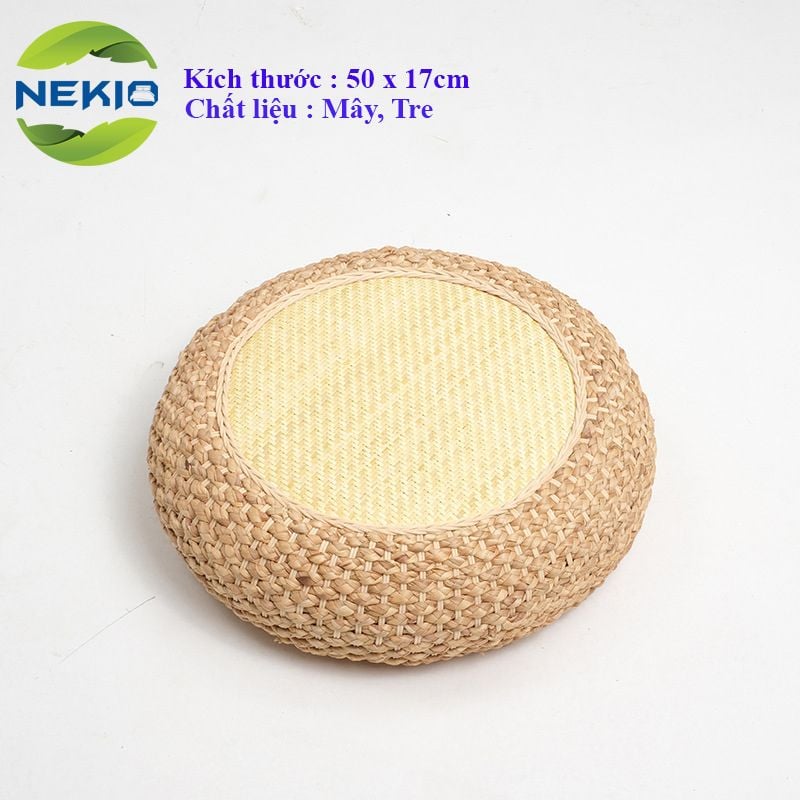  Đôn bệt tròn Nekio phong cách Tatami Nhật Bản 50x17cm 