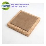  Đôn bệt vuông Nekio phong cách Tatami Nhật Bản 50x50x10cm mặt da 