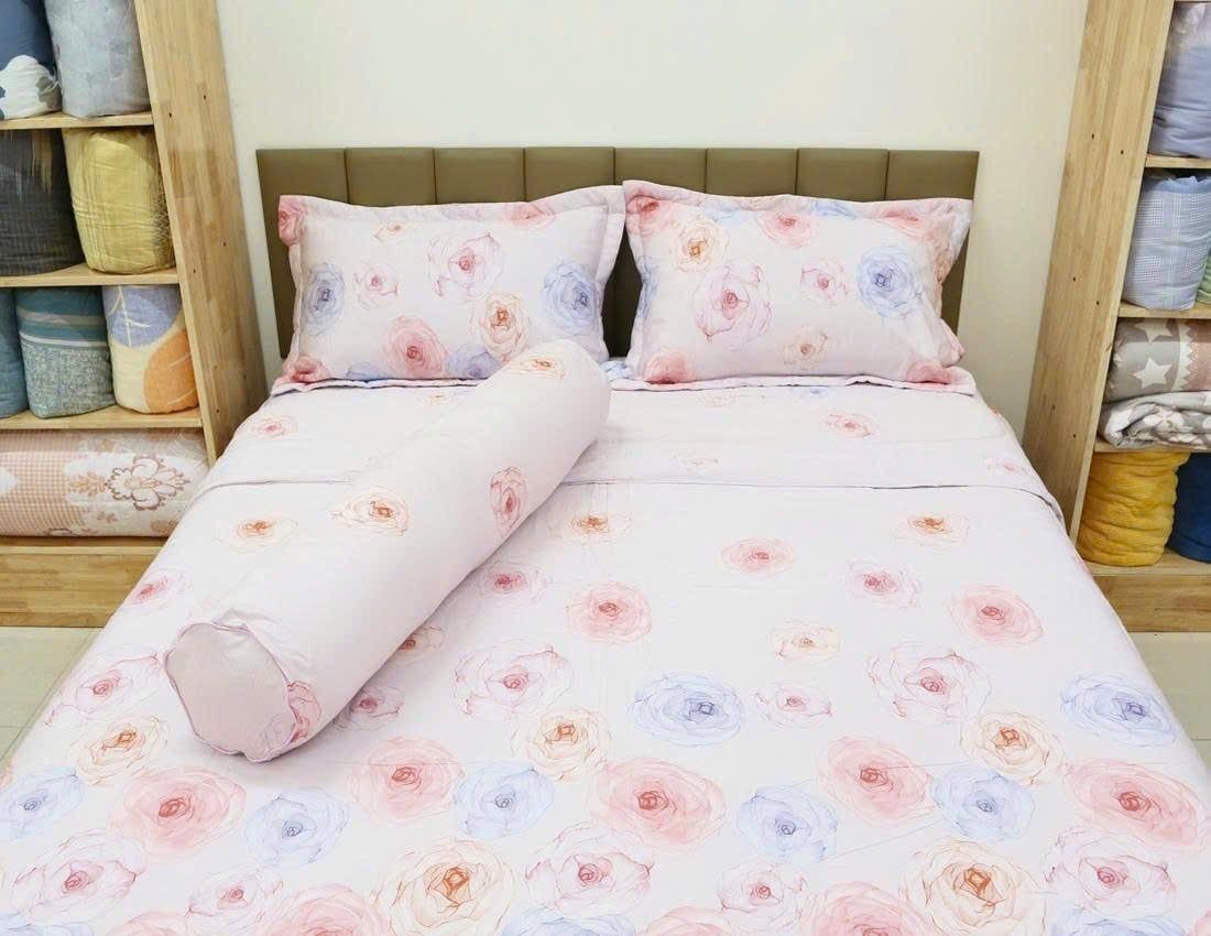  Bộ chăn ga Modal Hoa Hồng 