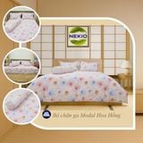  Bộ chăn ga Modal Hoa Hồng 