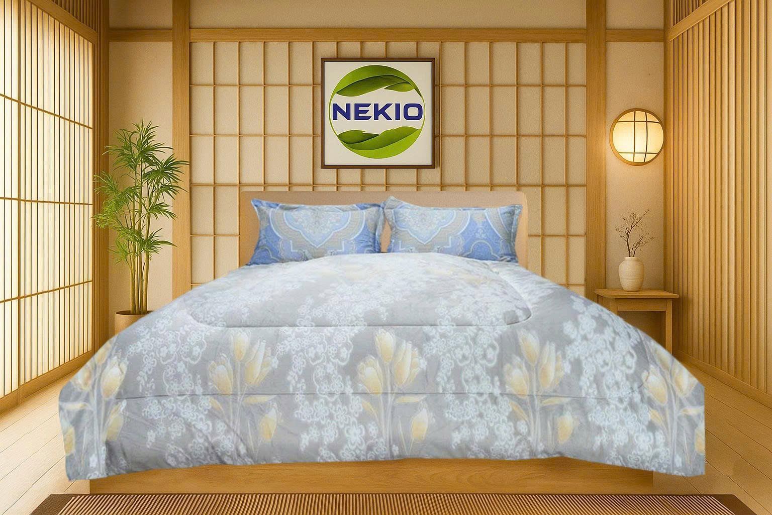  Chăn lông cừu Nhật Nekio Tuylip Xám 