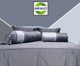  Bộ Chăn Ga Lụa ProTencel Kẻ Xám 