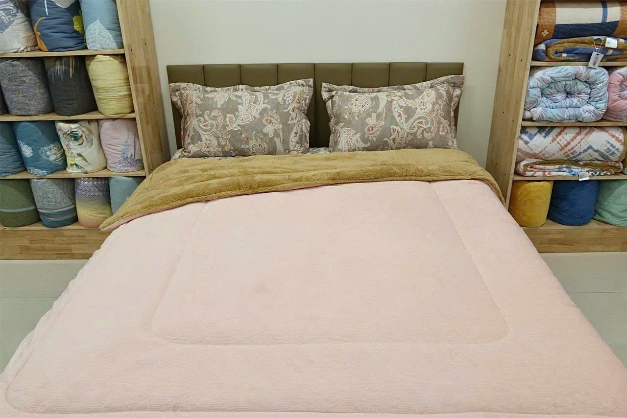  Chăn lông cừu vân Kem 