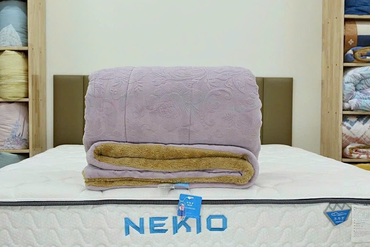  Chăn lông cừu vân Tím 