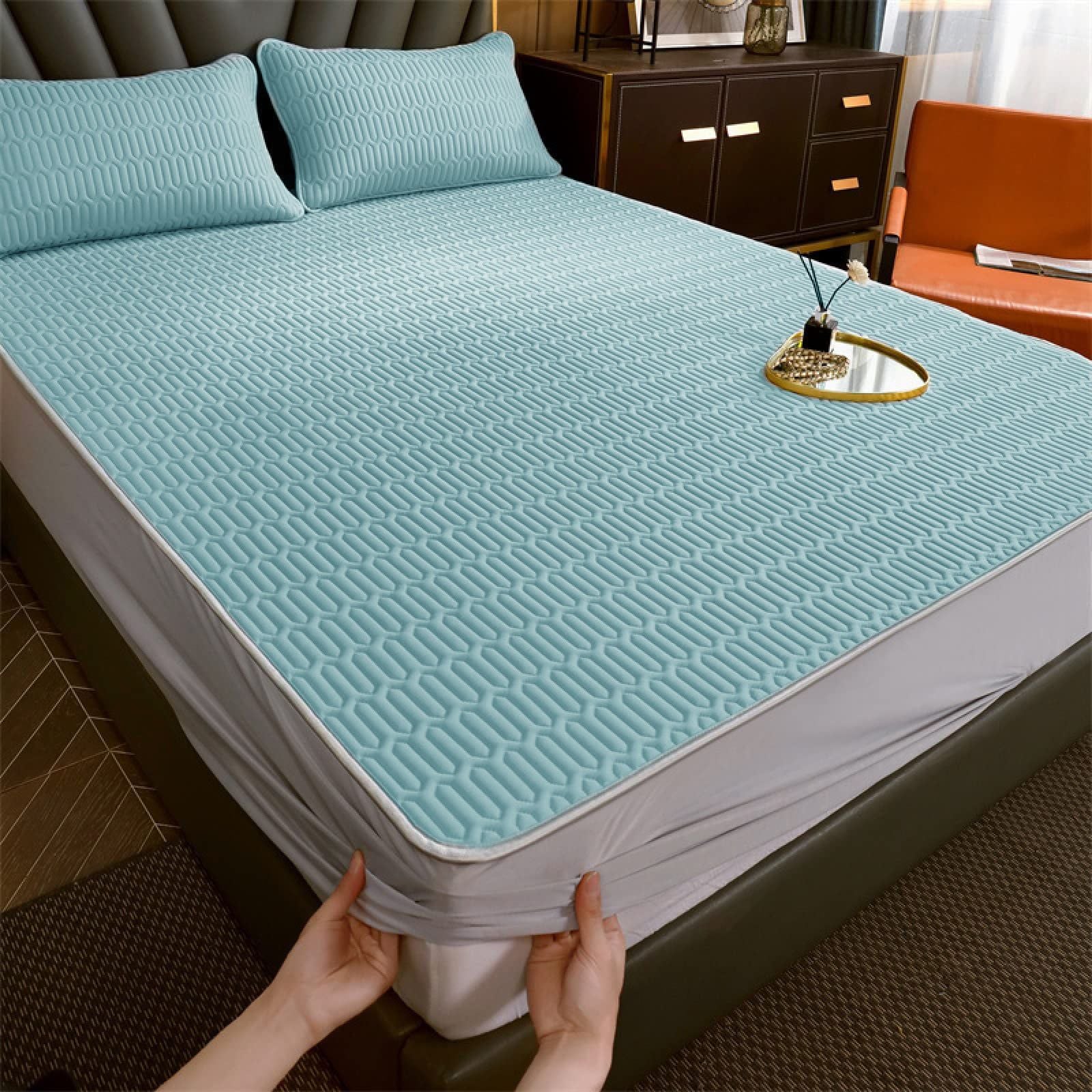  Chiếu Latex Nekio Xanh bo chun bọc đệm 