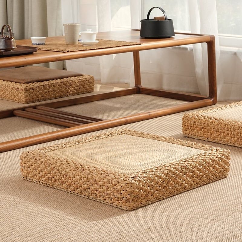  Đôn bệt vuông Nekio phong cách Tatami Nhật Bản 50x50x10cm 