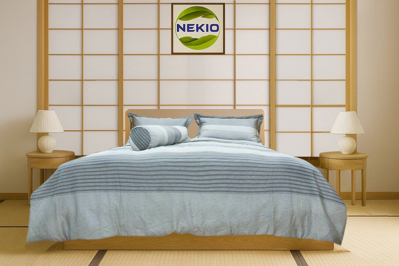  Bộ chăn ga lụa ProTencel Nền Xám 