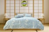  Bộ chăn ga Lụa Tencel hoa Mùi Tây 