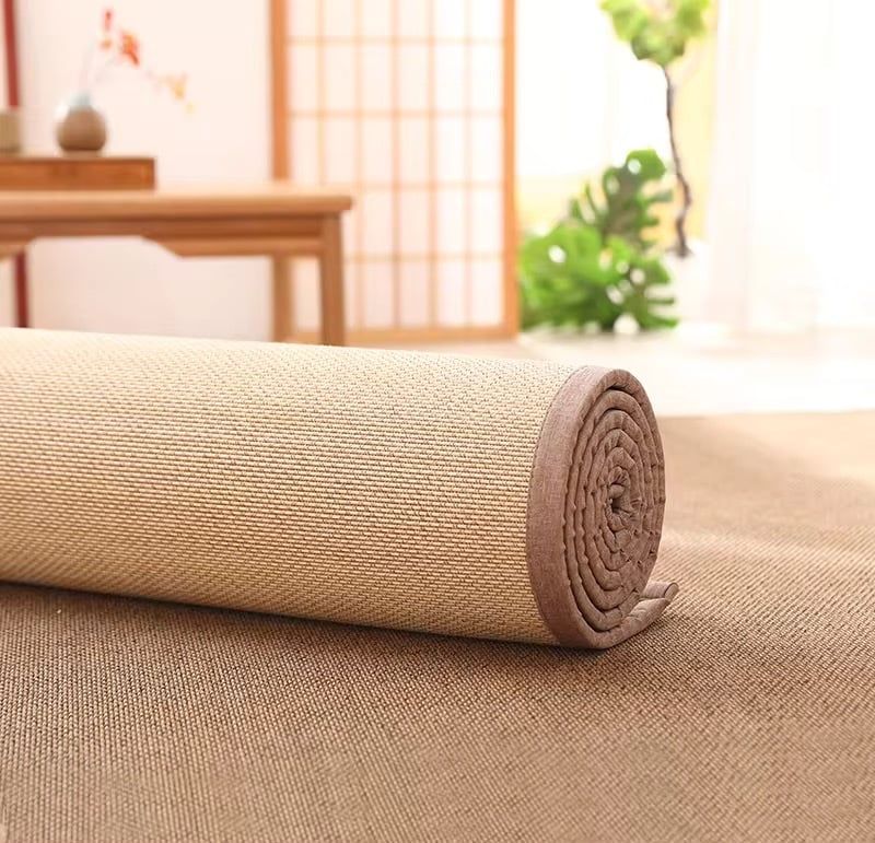  Thảm Chiếu Nekio màu kem phong cách Tatami Nhật Bản 