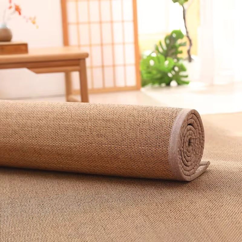  Thảm Chiếu Nekio màu nâu phong cách Tatami Nhật Bản 