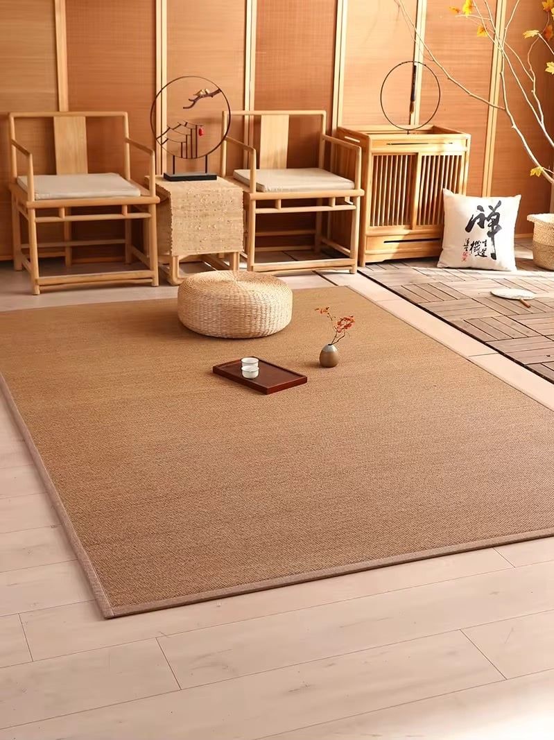  Thảm Chiếu Nekio màu nâu phong cách Tatami Nhật Bản 