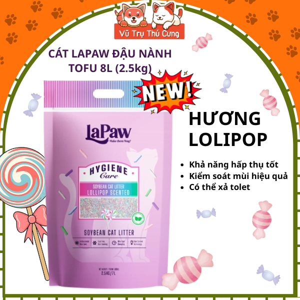 Cát Đậu Nành LaPaw Cho Mèo Phiên Bản Đặc Biệt 2.5Kg