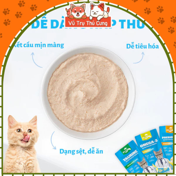 HỘP 50 THANH Súp Thưởng Cho Mèo Mượt Lông, Hỗ Trợ Tiêu Hóa Mr.Vet