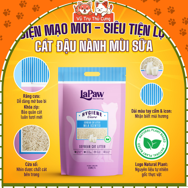 Cát Đậu Nành LaPaw Cho Mèo Phiên Bản Đặc Biệt 2.5Kg