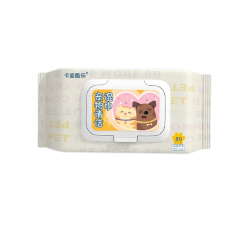 Khăn giấy ướt kháng khuẩn, tắm khô cho chó mèo - Vệ sinh tai mắt cho thú cưng (80 miếng)