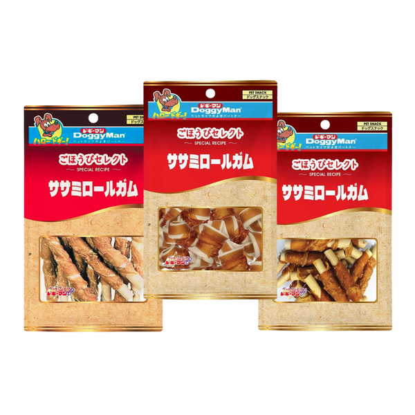 Snack Cho Chó Dạng Que Cuộn Thịt Gà DoggyMan (10 que)