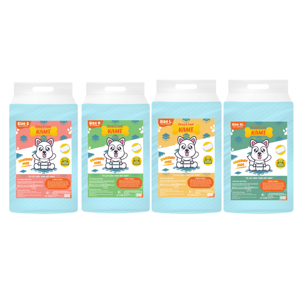Tã lót chuồng Chó Mèo DOOG & CAAT KAMT dày dặn, thấm hút tốt