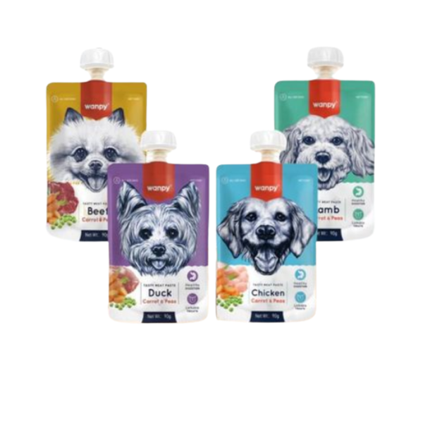 Súp thưởng Wanpy cho Chó có nắp vặn tiện lợi 90g