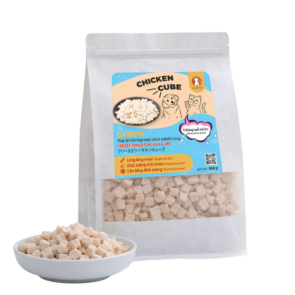 Ức Gà Viên Sấy Lạnh Cho Chó Mèo CATSDO 500g