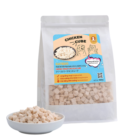Ức Gà Viên Sấy Lạnh Cho Chó Mèo CATSDO 500g