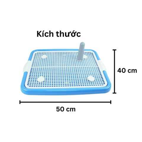 Khay vệ sinh cho Chó size 40x50cm, chất liệu nhựa siêu bền, nắp khóa chắc chắn