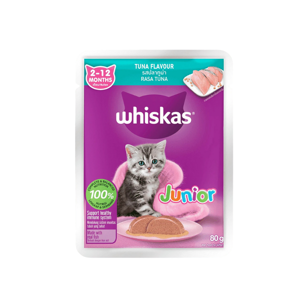 Combo 12 gói Pate Whiskas cho Mèo con Vị Cá ngừ 80g