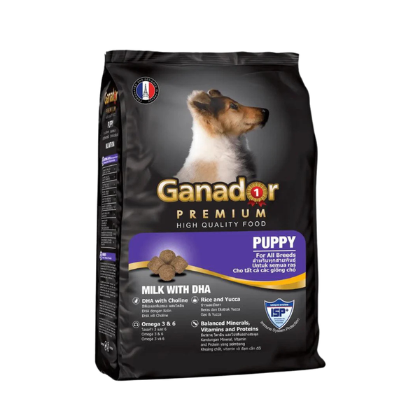 Thức ăn hạt Ganador Puppy Sữa & DHA cho chó con 400g