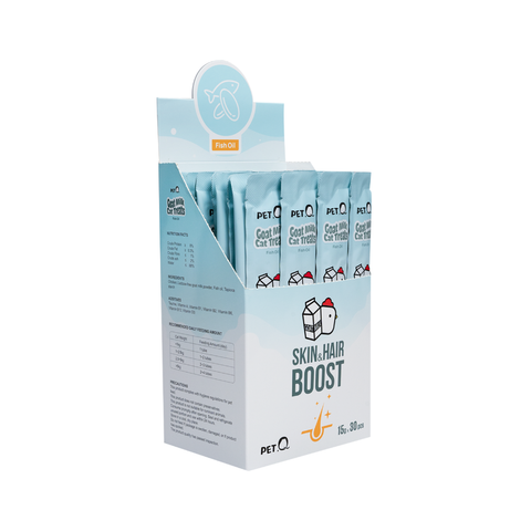 Hộp 30 Thanh Súp Thưởng Sữa Dê PetQ Cho Mèo