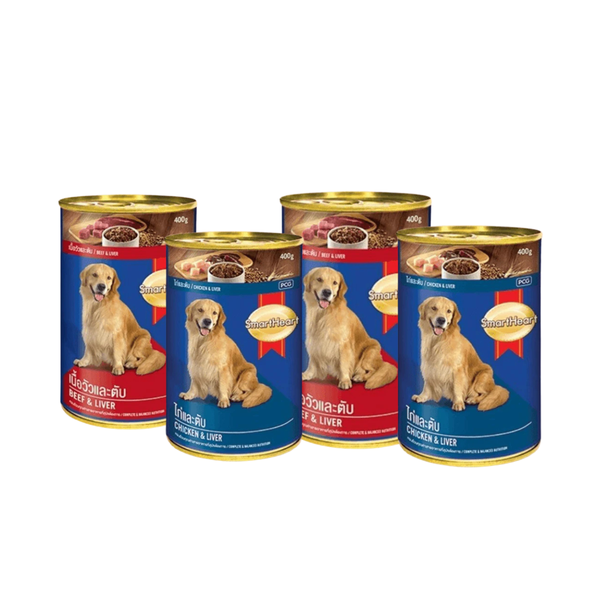 Combo 4 Lon Pate Smartheart Thái Lan Cho Chó 400g