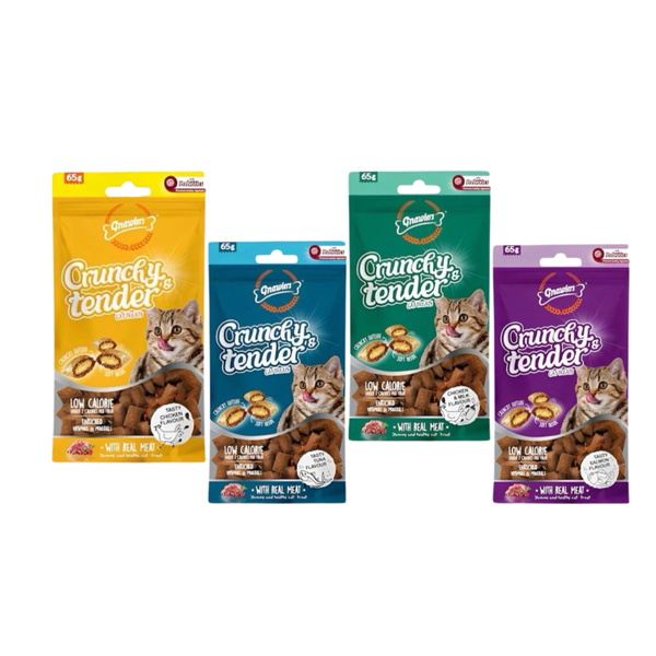 Bánh thưởng cho mèo có nhân Gnawlers 65g
