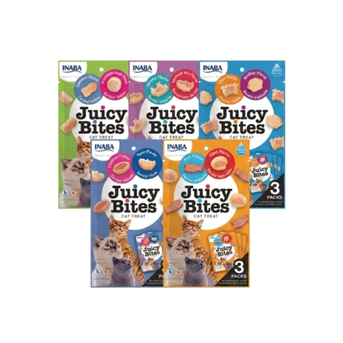 Bánh Thưởng Cho Mèo Inaba Juicy Bites Viên Mềm Gói 34G