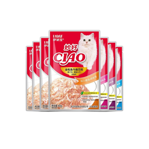 Pate Ciao cho Mèo gói 60g, Thức ăn ướt cho Mèo