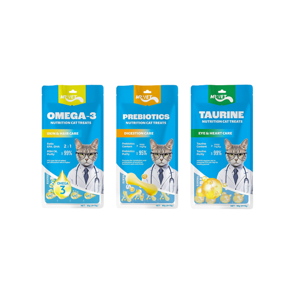 Súp Thưởng Cho Mèo Mượt Lông, Tốt Cho Tiêu Hóa Mr.Vet 4 Thanh