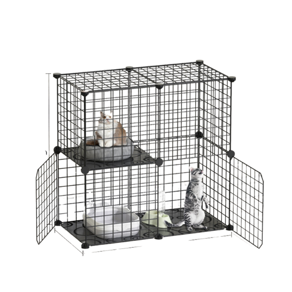Chuồng Mèo bằng sắt tĩnh điện, Lồng mèo, Chuồng thú cưng giá rẻ, Tấm ghép chuồng Chó Mèo