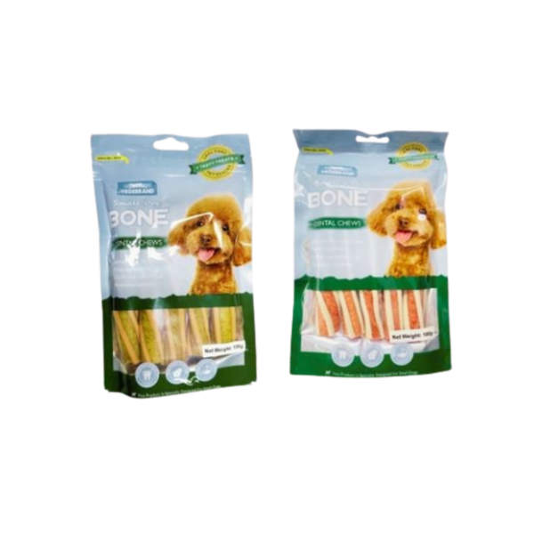 Snack Cho Chó Thịt Gà, Thịt Vịt Cuộn Rau Củ 100g
