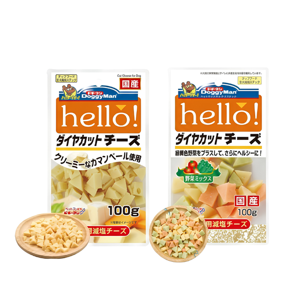 Snack Cho Chó Phô Mai Viên Doggyman Hello Túi 100g - Bổ Sung Canxi, Rau Củ