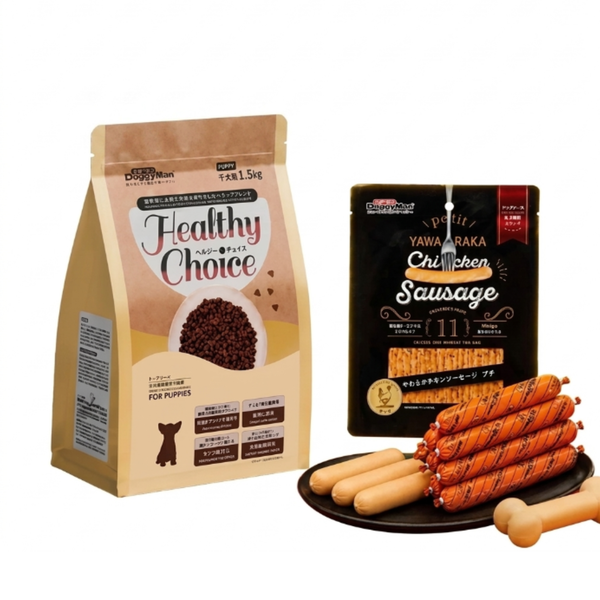 (1,5Kg) Hạt Cho Chó Healthy Choice Thương Hiệu Doggyman - Tặng 1 Bịch Xúc Xích