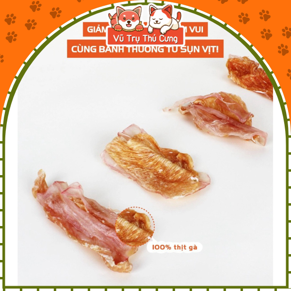 Snack Sấy Cho Chó Sụn Gà Vịt Natural Core 55g