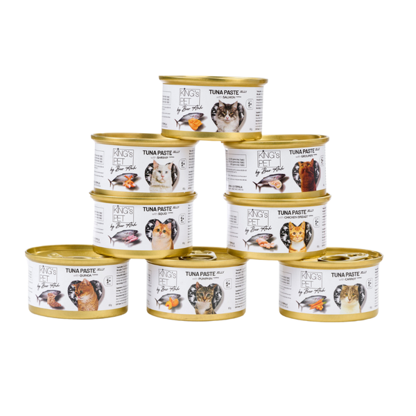Pate cho mèo King Pet ca sĩ Bảo Anh, cá ngừ mix 8 vị thơm ngon dinh dưỡng cho Mèo