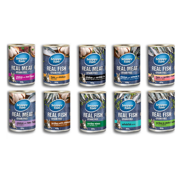 Pate lon Snappy Tom cho Mèo 400g, đủ hương vị