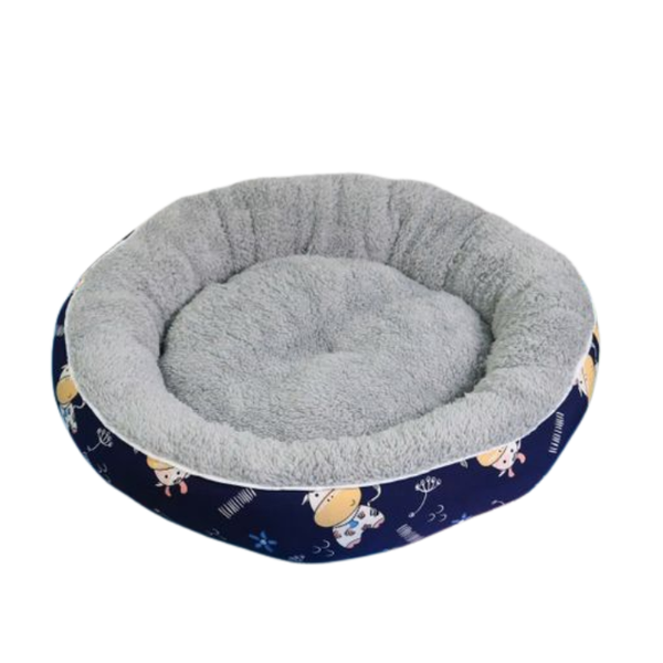 Nệm Ngủ Cho Chó Mèo Chất Liệu Nhung Êm Ái, Họa Tiết Đáng Yêu 50cm