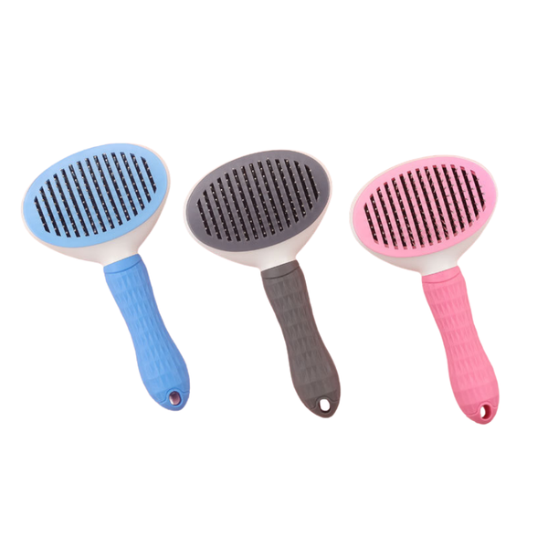 Lược chải lông chó mèo có nút bấm lấy lông tiện lợi, size lớn