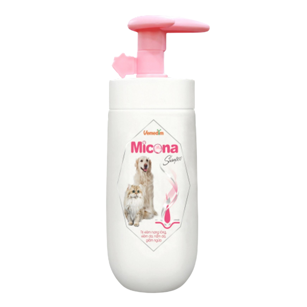 Sữa tắm Micona loại bỏ nấm ngứa, viêm da, khử mùi cho Chó Mèo 200ml