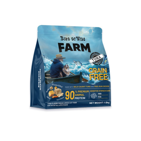 Thức Ăn Hạt Cho Mèo Bite Of Wild Farm Topping Cá Ngừ 1,5kg Hỗ Trợ Tiêu Hóa, Miễn Dịch, Sức Khỏe Toàn Diện